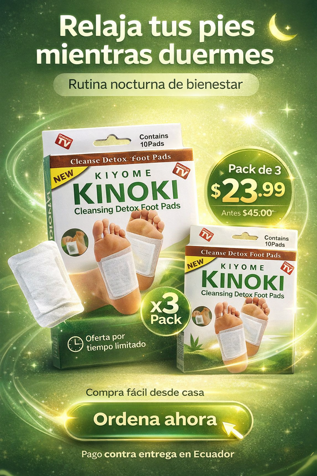 PACK DE 3 DetoxFeet ¿Y si tu descanso pudiera mejorar hoy?