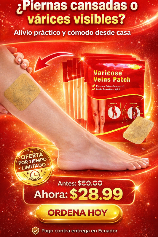 PACK DE 9 VenoPatch ¿Listo para descansar sin dolor?